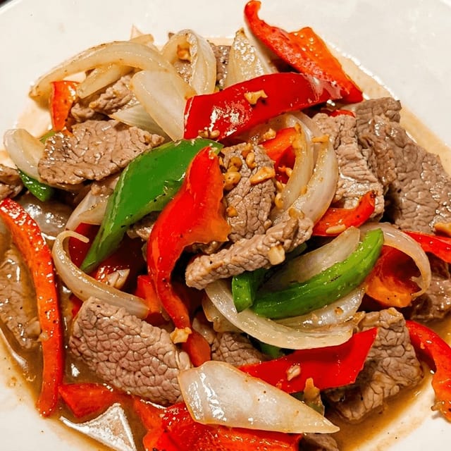 Bell Pepper and Onions.