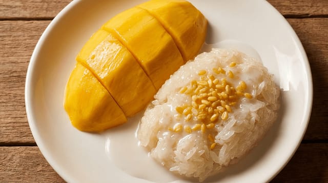 Mango Sweet Sticky Rice (Seasonal).