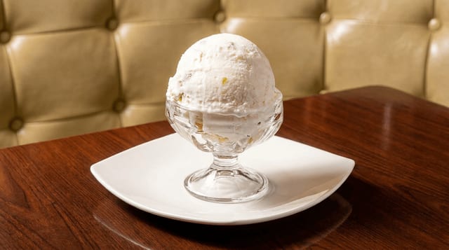 Homemade Thai Coconut Ice Cream.