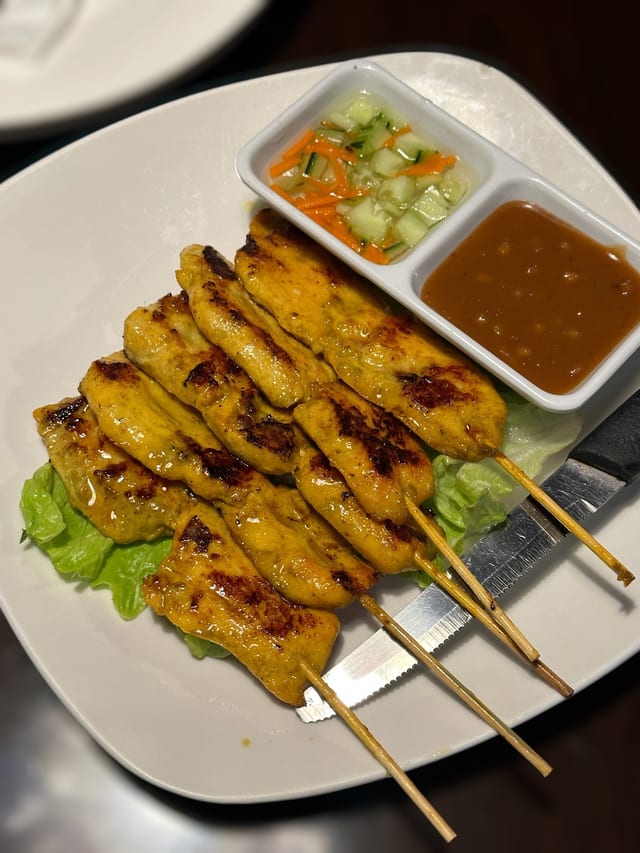 Satay Chicken.