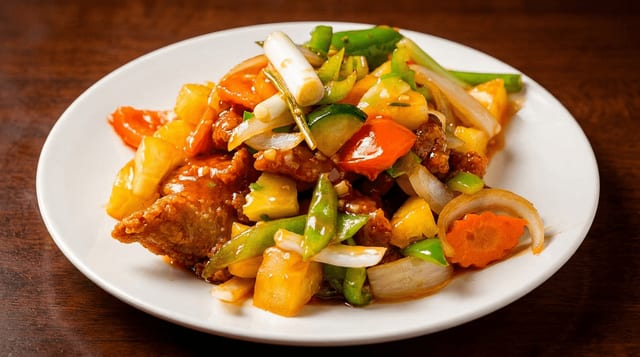 Sweet & Sour Red Snapper.
