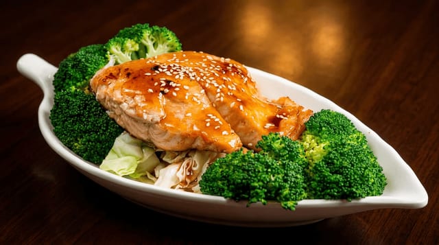 Salmon Teriyaki.